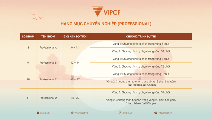 GIỚI THIỆU HẠNG MỤC CHUYÊN NGHIỆP TẠI VIPCF 2025 | ĐIỀU CHỈNH GIỚI HẠN ĐỘ TUỔI NHÓM PROFESSIONAL D